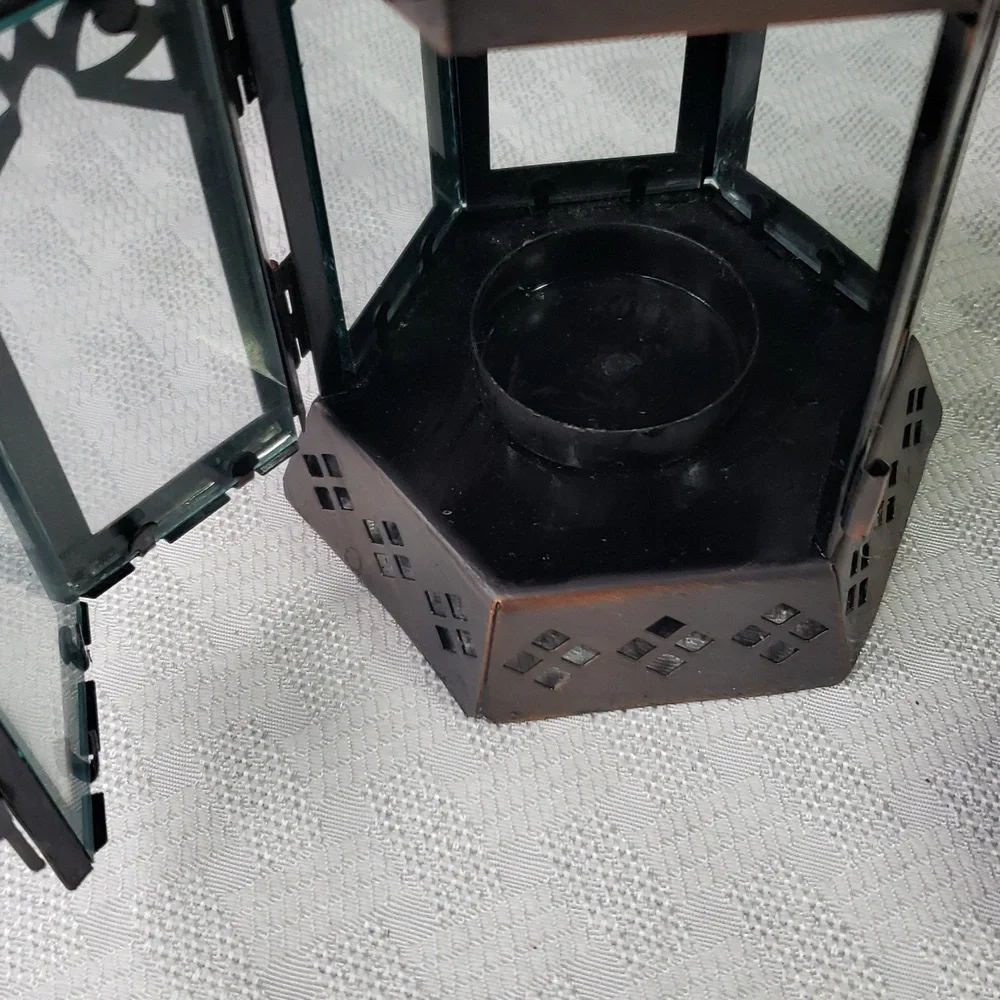 Hanging Lantern Hexagon Bottom Domed Top